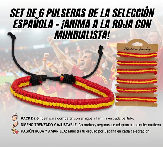 Pulseras España (6 Piezas)